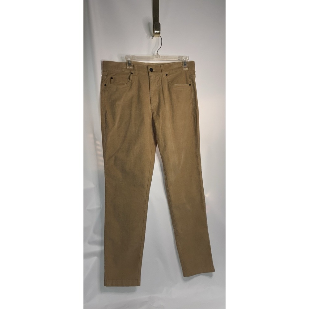 Mizzen & Main Leroy Slim Corduroy Men's Pants Size 32 W X 30 L Tan Beige Khaki